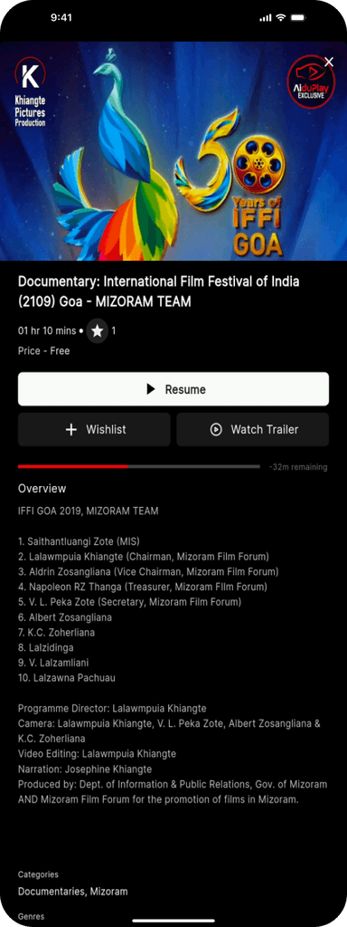 App Show Resume Screen